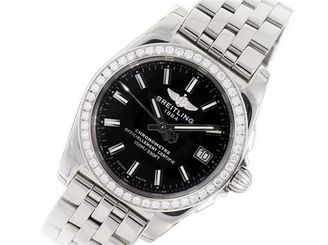 breitling galactic 36 sleekt black dial price|breitling automatic 36 for sale.